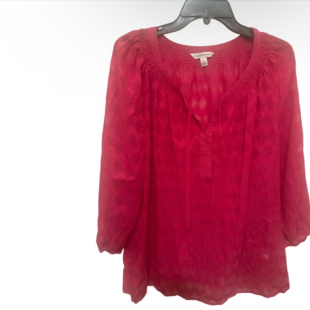 Croft & Barrow Pink Women's Top preowned size XL